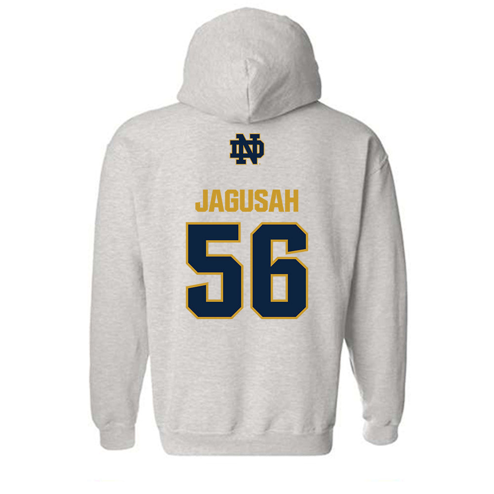 Notre Dame - NCAA Football : Charles Jagusah - Classic Fashion Shersey Hooded Sweatshirt-1