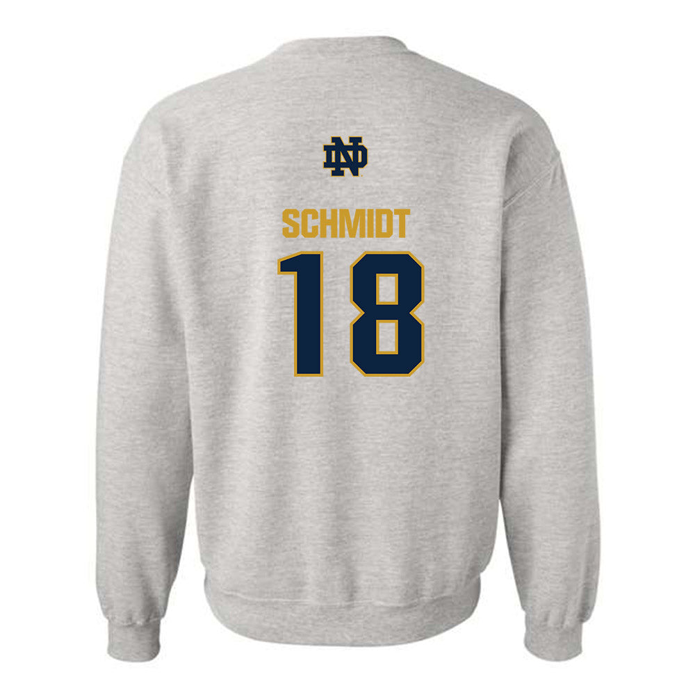 Notre Dame - NCAA Football : Erik Schmidt - Classic Fashion Shersey Crewneck Sweatshirt-1