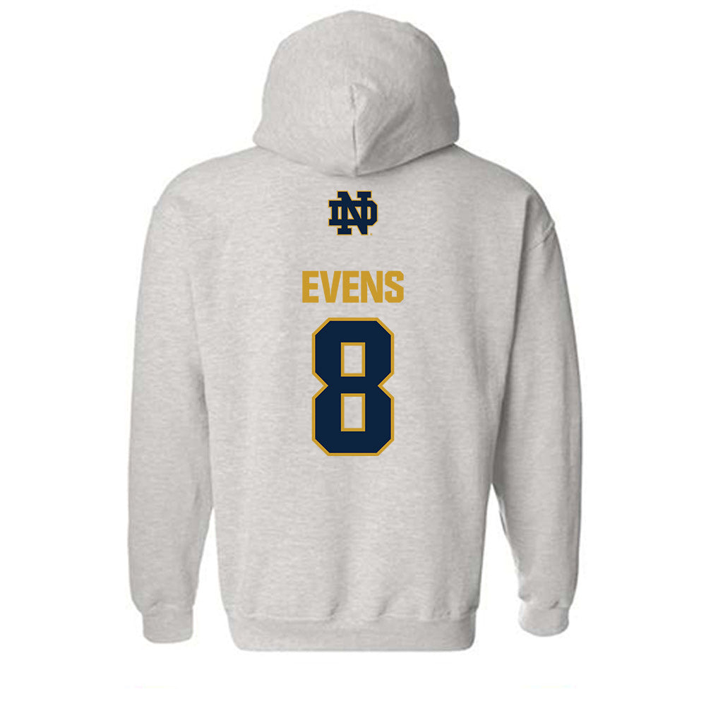 Notre Dame - NCAA Women's Volleyball : Maya Evens - Classic Fashion Shersey Hooded Sweatshirt-1