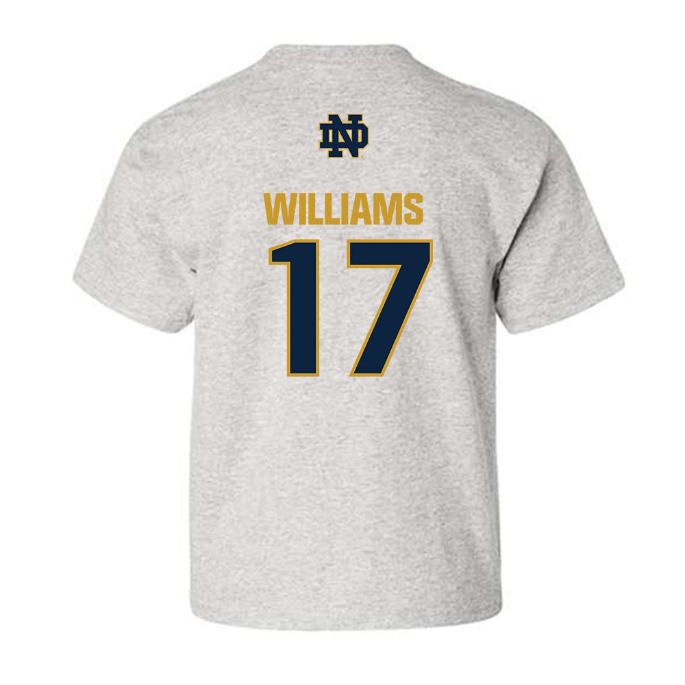 Notre Dame - NCAA Football : Cam Williams - Classic Fashion Shersey Youth T-Shirt-1