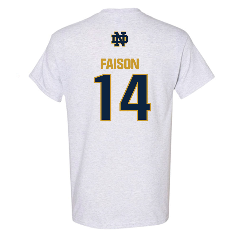 Notre Dame - NCAA Men's Lacrosse : Jordan Faison - Classic Fashion Shersey T-Shirt-1
