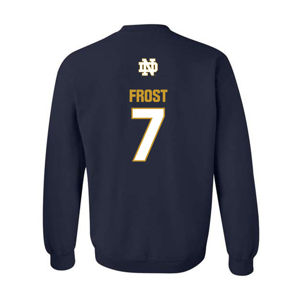 Notre Dame - NCAA Men's Basketball : Ryder Frost - Classic Fashion Shersey Crewneck Sweatshirt-1