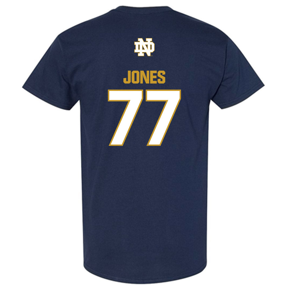 Notre Dame - NCAA Football : Peter Jones - Classic Fashion Shersey T-Shirt-1