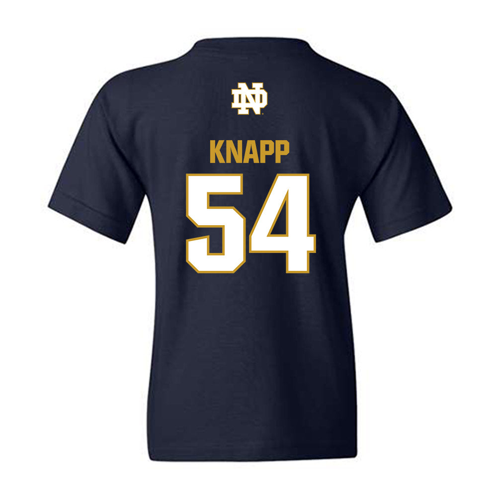 Notre Dame - NCAA Football : Anthonie Knapp - Classic Fashion Shersey Youth T-Shirt-1