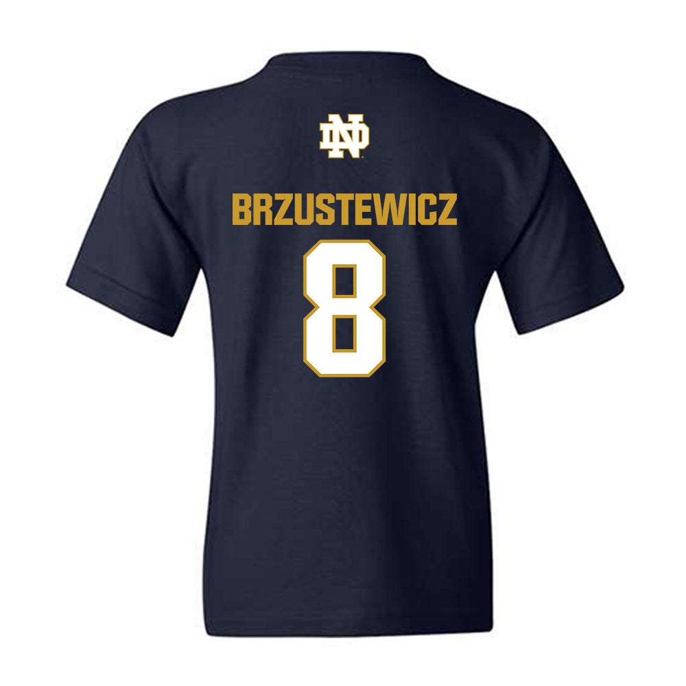 Notre Dame - NCAA Baseball : Hudson Brzustewicz - Classic Fashion Shersey Youth T-Shirt-1