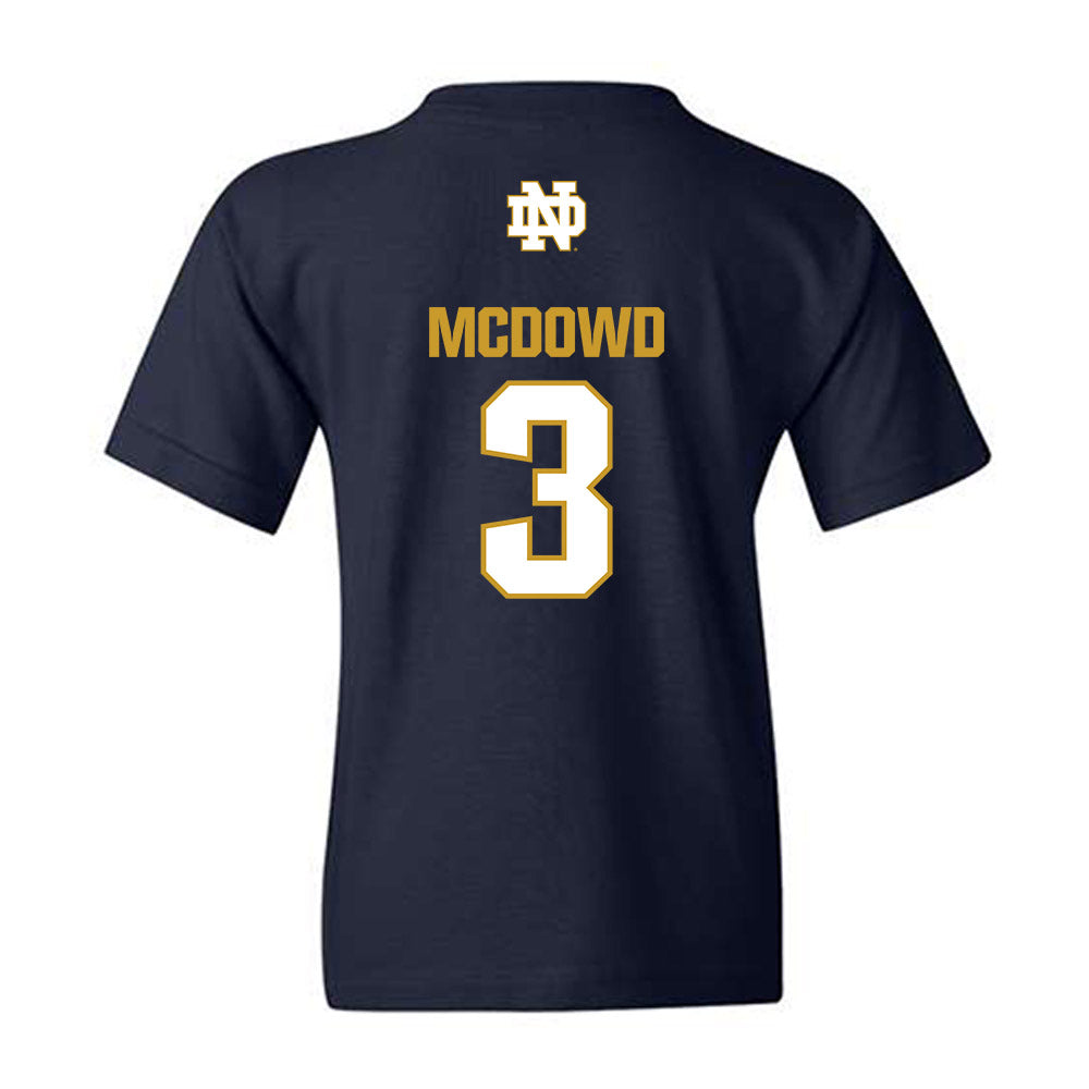 Notre Dame - NCAA Men's Soccer : Sean McDowd - Classic Fashion Shersey Youth T-Shirt-1