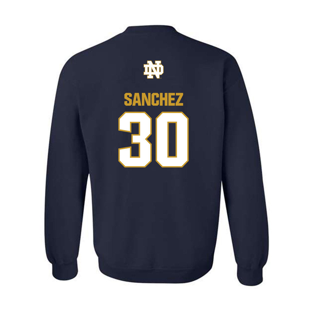 Notre Dame - NCAA Women's Basketball : Gisela Sanchez - Classic Fashion Shersey Crewneck Sweatshirt-1