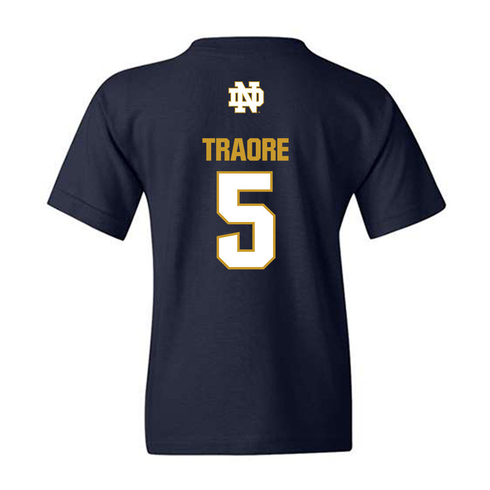 Notre Dame - NCAA Football : Boubacar Traore - Classic Fashion Shersey Youth T-Shirt-1