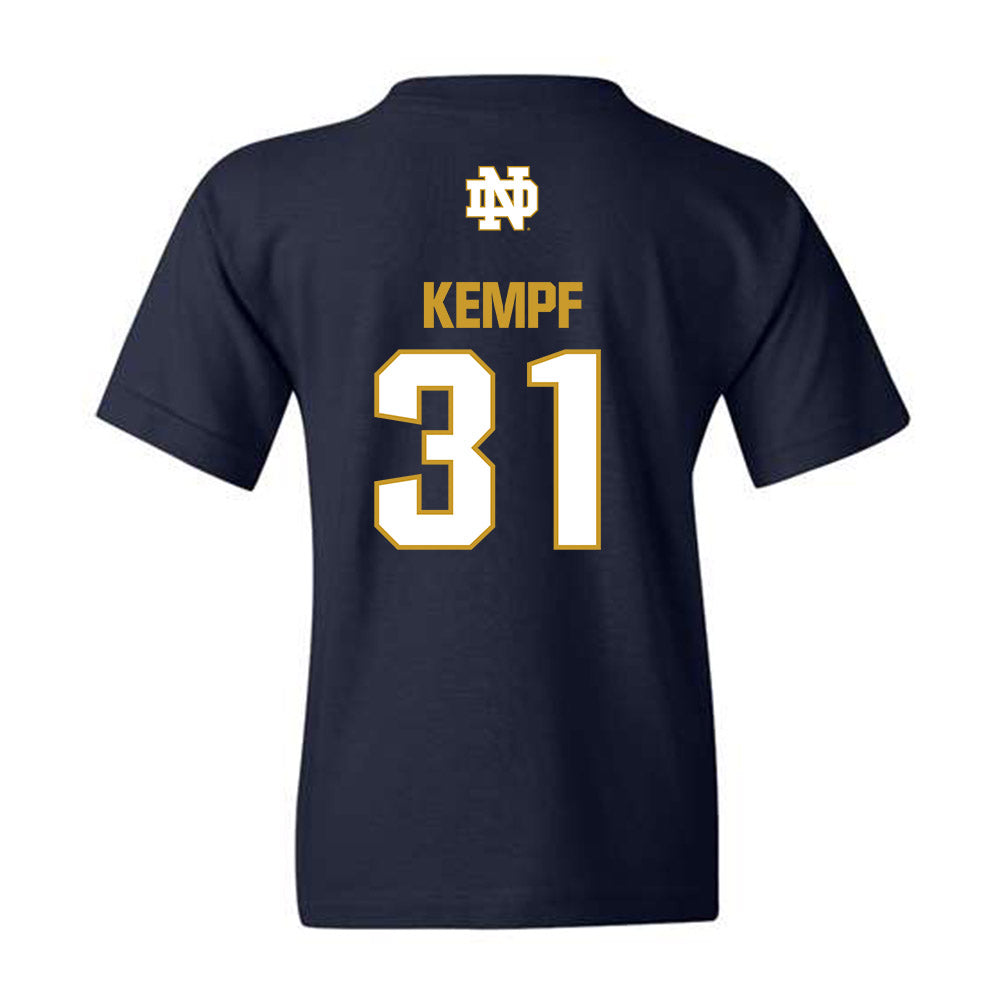Notre Dame - NCAA Men's Ice Hockey : Nicholas Kempf - Classic Fashion Shersey Youth T-Shirt