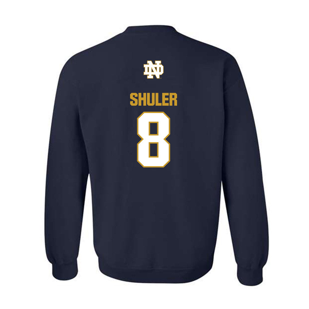 Notre Dame - NCAA Football : Adon Shuler - Classic Fashion Shersey Crewneck Sweatshirt-1