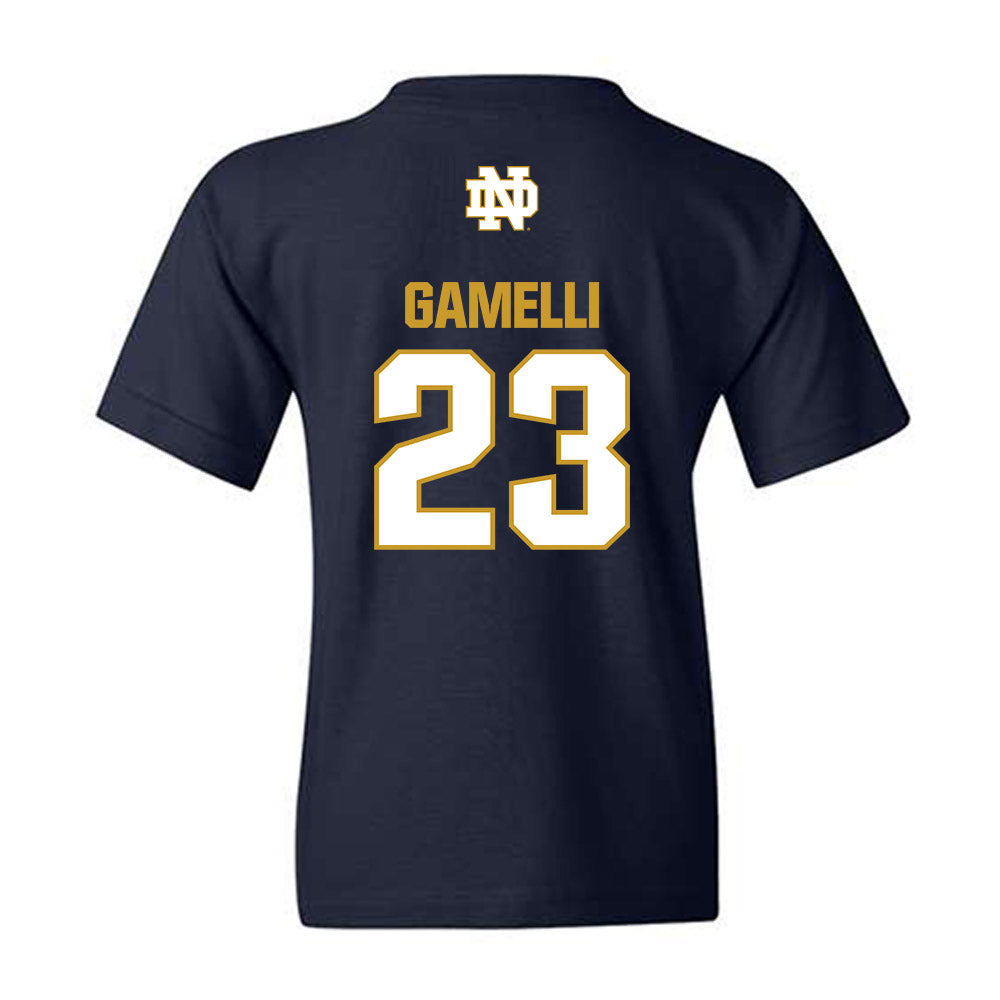 Notre Dame - NCAA Baseball : Gian Gamelli - Classic Fashion Shersey Youth T-Shirt-1