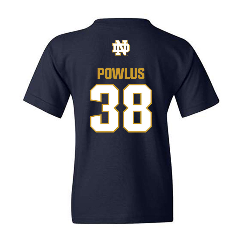 Notre Dame - NCAA Football : Tommy Powlus - Classic Fashion Shersey Youth T-Shirt-1