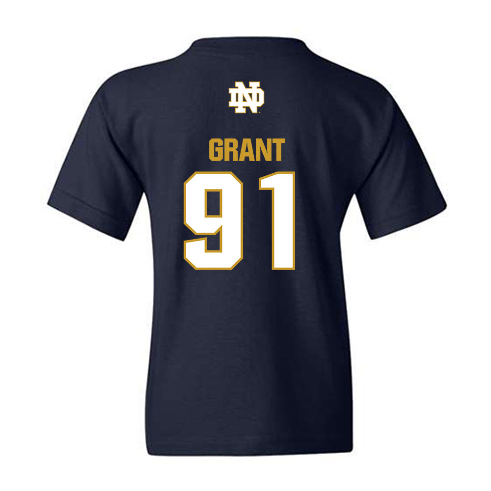 Notre Dame - NCAA Men's Lacrosse : Griffin Grant - Classic Fashion Shersey Youth T-Shirt-1