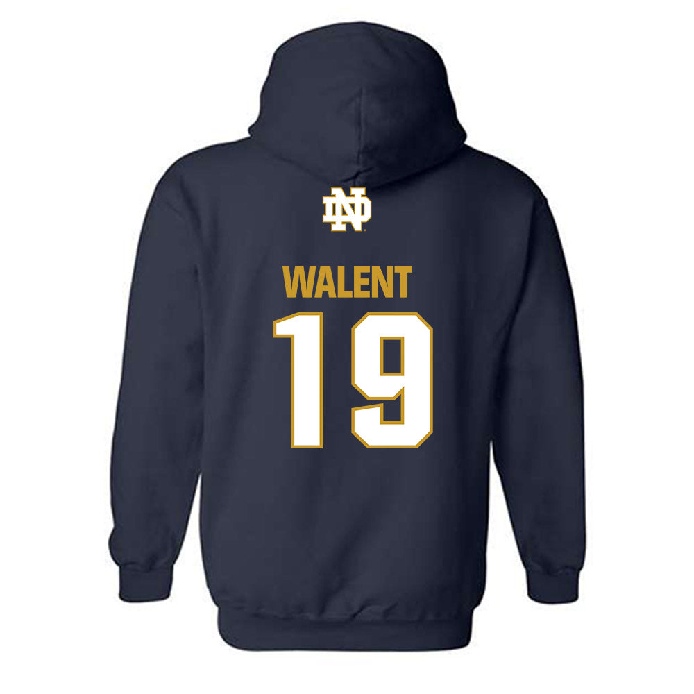 Notre Dame - NCAA Men's Soccer : Vlad Walent - Classic Fashion Shersey Hooded Sweatshirt-1