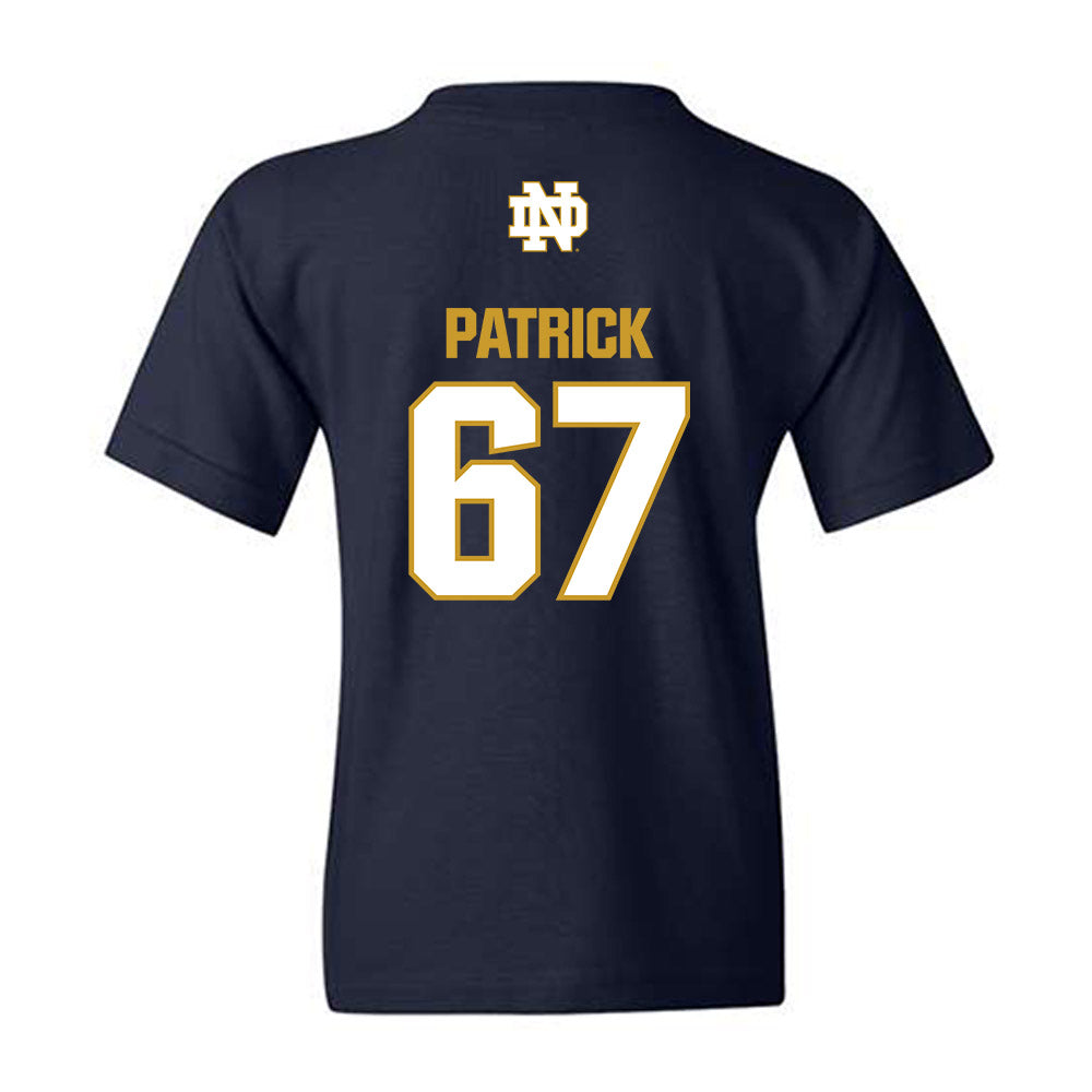 Notre Dame - NCAA Football : Gregory Patrick - Classic Fashion Shersey Youth T-Shirt-1