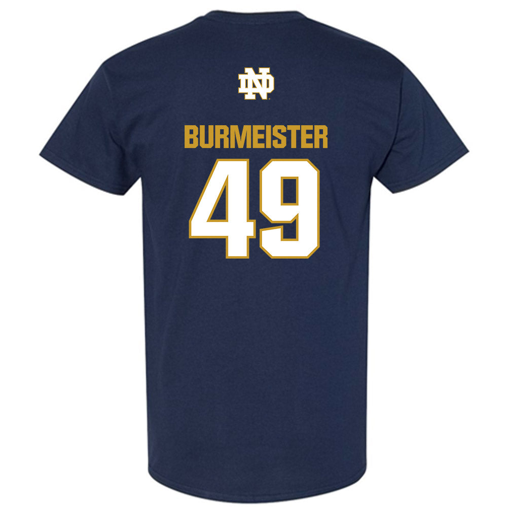Notre Dame - NCAA Men's Lacrosse : Ben Burmeister - Classic Fashion Shersey T-Shirt-1