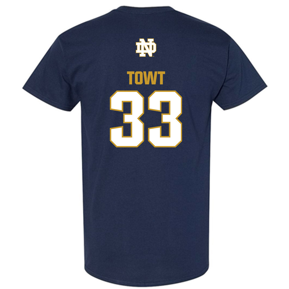 Notre Dame - NCAA Men's Basketball : Carson Towt - Classic Fashion Shersey T-Shirt-1