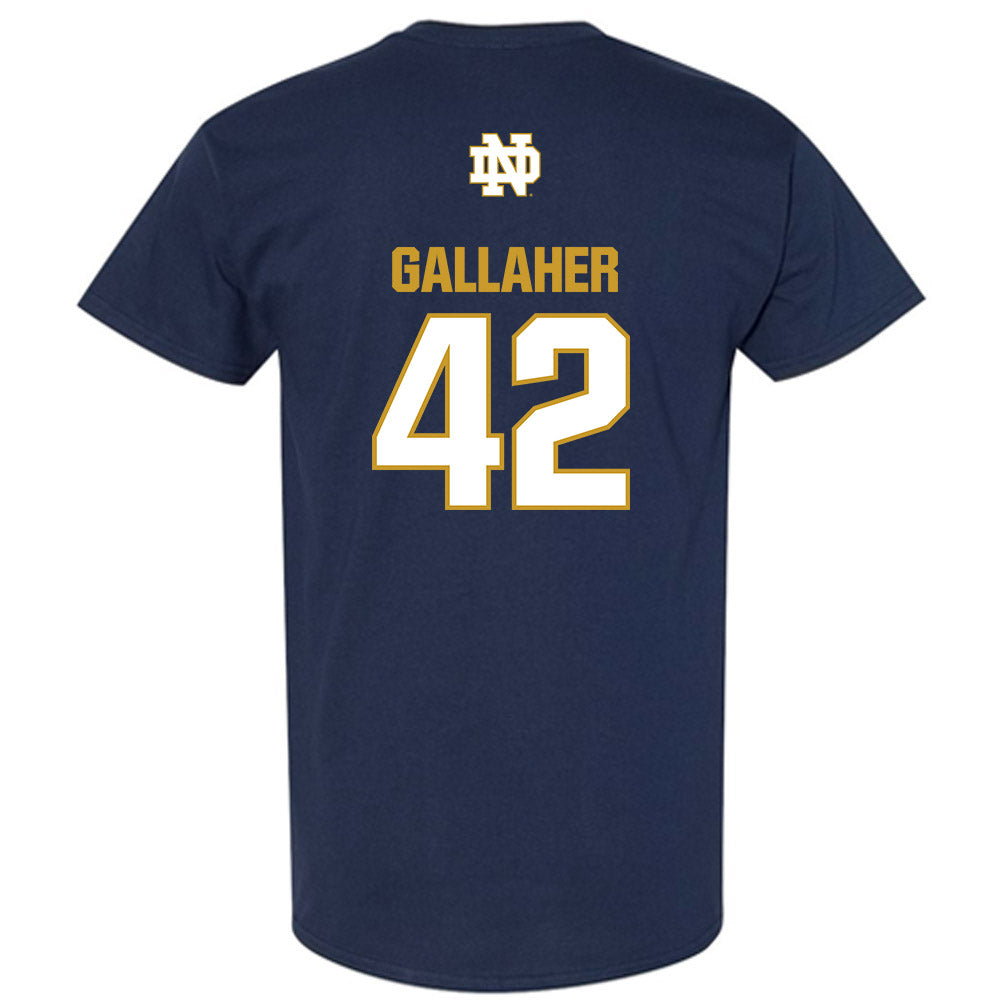Notre Dame - NCAA Men's Lacrosse : Christian Gallaher - Classic Fashion Shersey T-Shirt-1