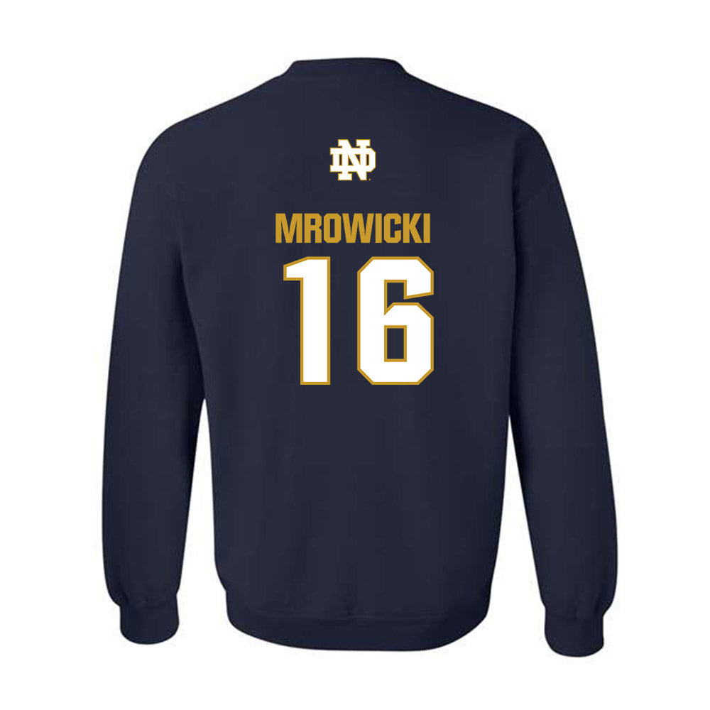 Notre Dame - NCAA Women's Soccer : Meghan Mrowicki - Classic Fashion Shersey Crewneck Sweatshirt-1