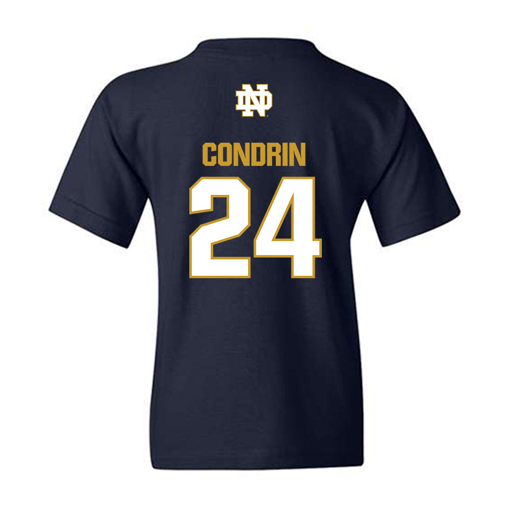 Notre Dame - NCAA Baseball : Luke Condrin - Classic Fashion Shersey Youth T-Shirt-1