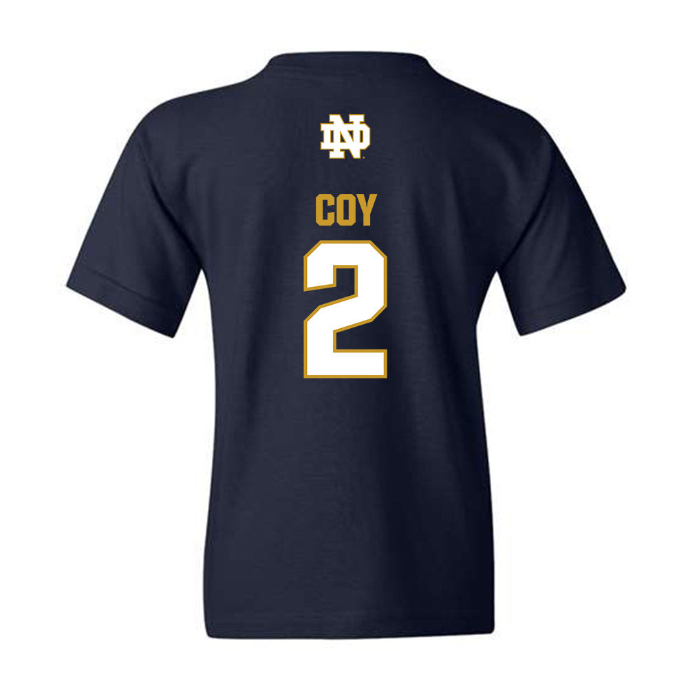 Notre Dame - NCAA Baseball : Noah Coy - Classic Fashion Shersey Youth T-Shirt