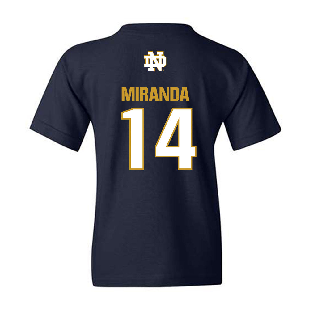 Notre Dame - NCAA Baseball : Shane Miranda - Classic Fashion Shersey Youth T-Shirt-1