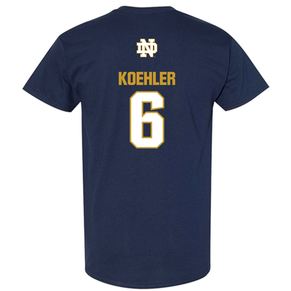 Notre Dame - NCAA Men's Basketball : Brady Koehler - Classic Fashion Shersey T-Shirt-1