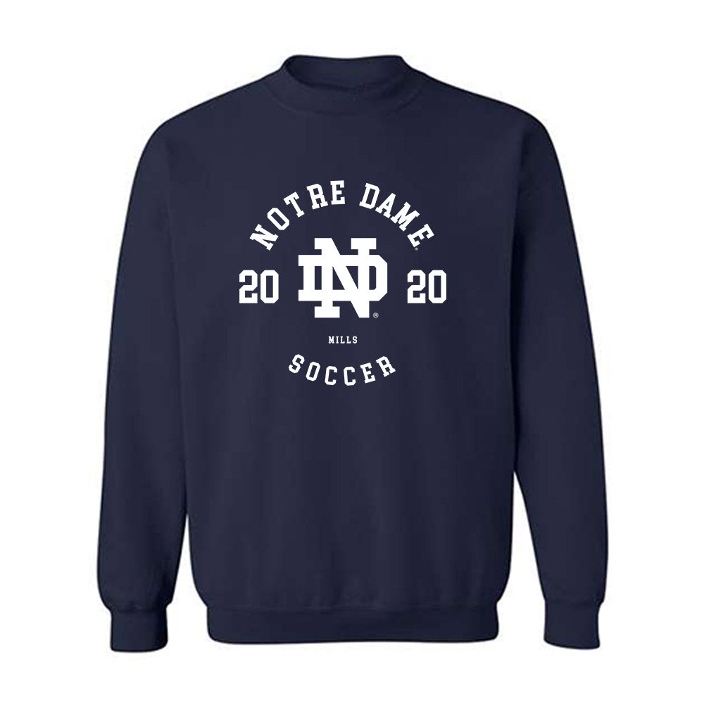 Notre Dame - NCAA Women's Soccer : Abby Mills - Classic Fashion Shersey Crewneck Sweatshirt
