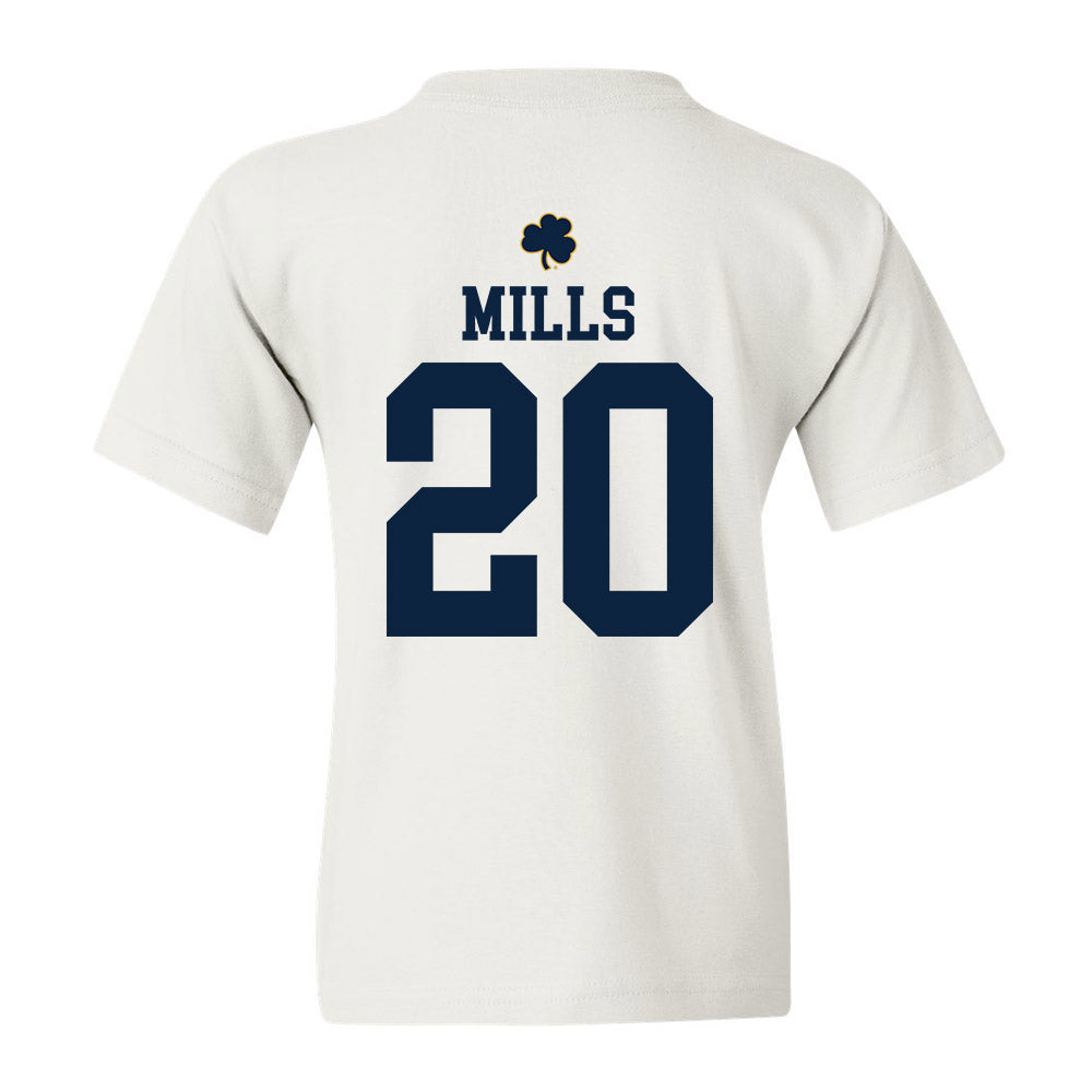 Notre Dame - NCAA Women's Soccer : Abby Mills - Classic Shersey Youth T-Shirt
