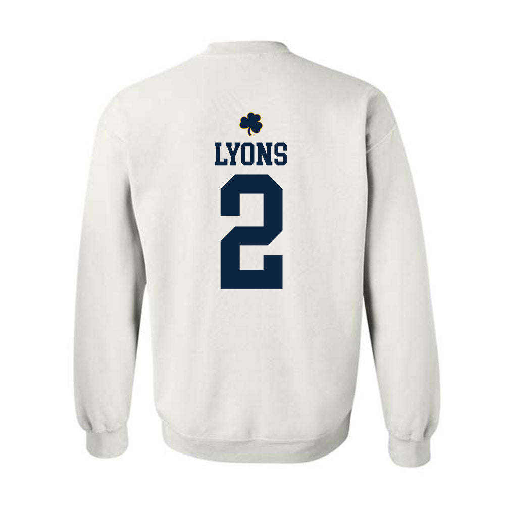Notre Dame - NCAA Women's Lacrosse : Abigail Lyons - Classic Shersey Crewneck Sweatshirt-1