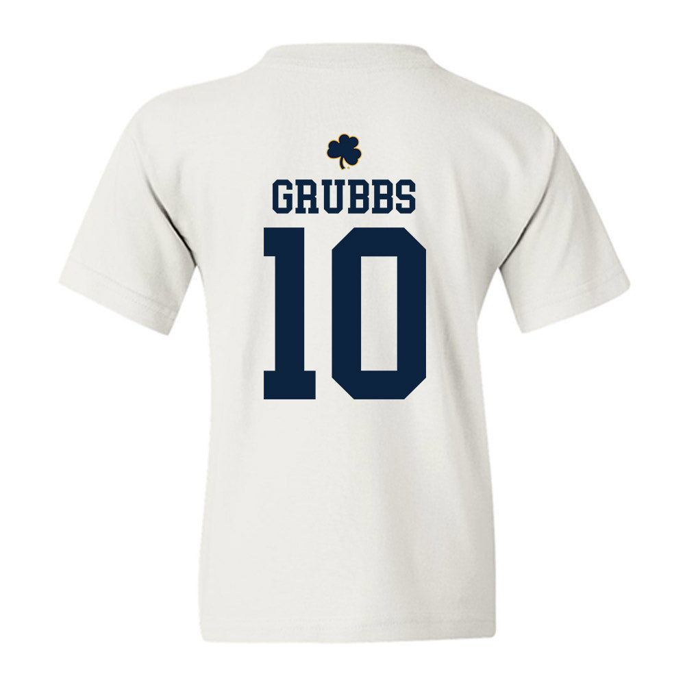 Notre Dame - NCAA Football : Noah Grubbs - Classic Shersey Youth T-Shirt-1