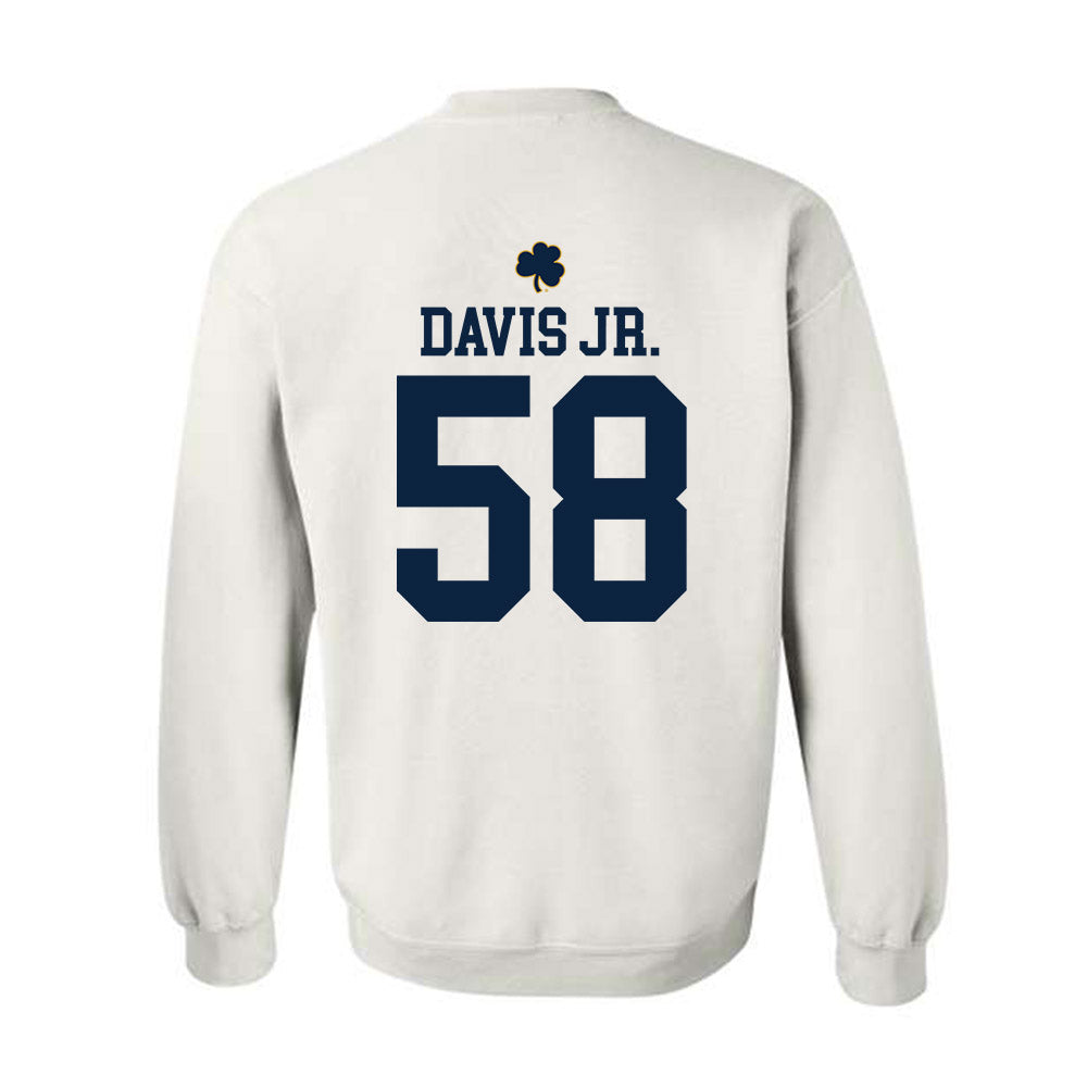 Notre Dame - NCAA Football : Thomas Davis Jr. - Classic Shersey Crewneck Sweatshirt-1