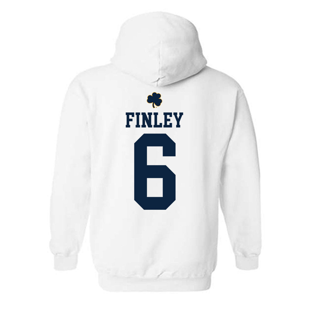 Notre Dame - NCAA Men's Lacrosse : Fisher Finley - Classic Shersey Hooded Sweatshirt-1