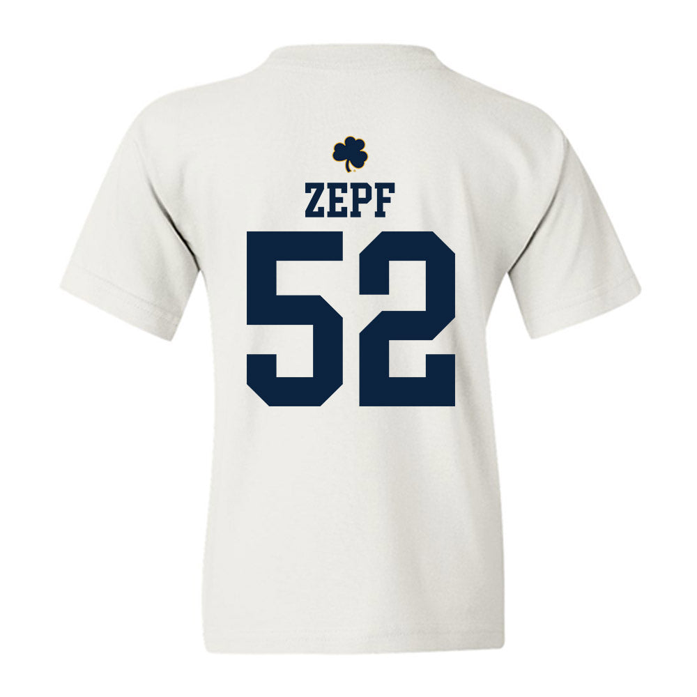 Notre Dame - NCAA Men's Lacrosse : Alex Zepf - Classic Shersey Youth T-Shirt-1