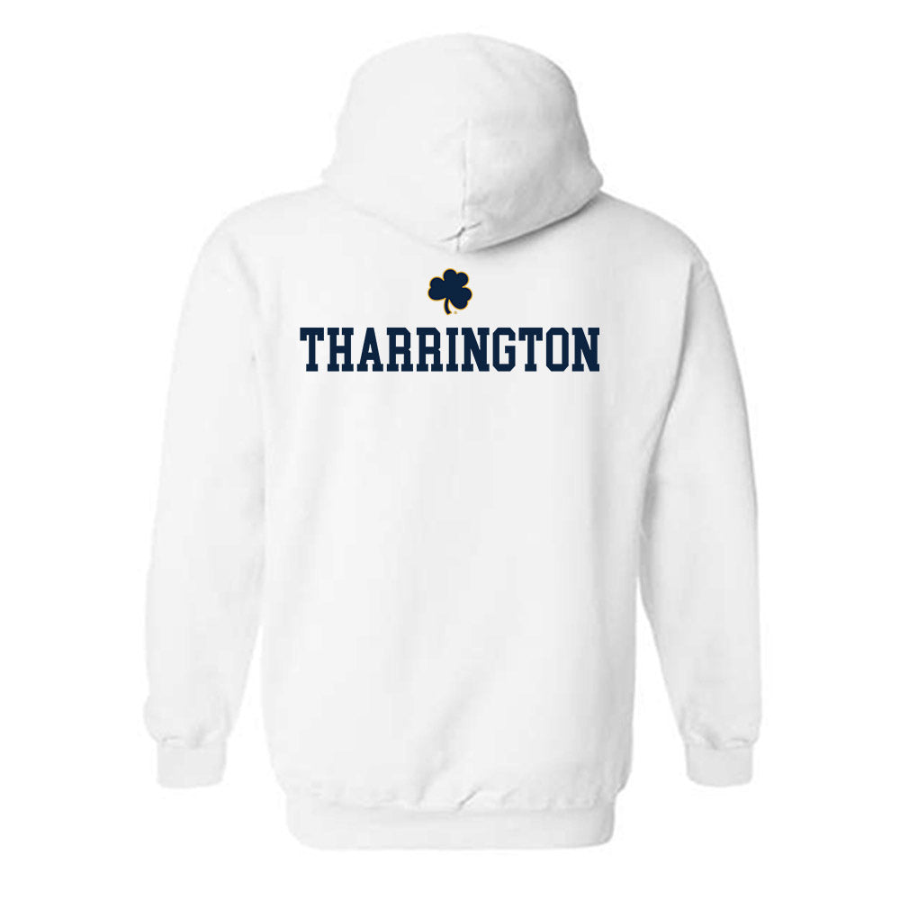 Notre Dame - NCAA Men's Swimming & Diving : Owen Tharrington - Classic Shersey Hooded Sweatshirt-1