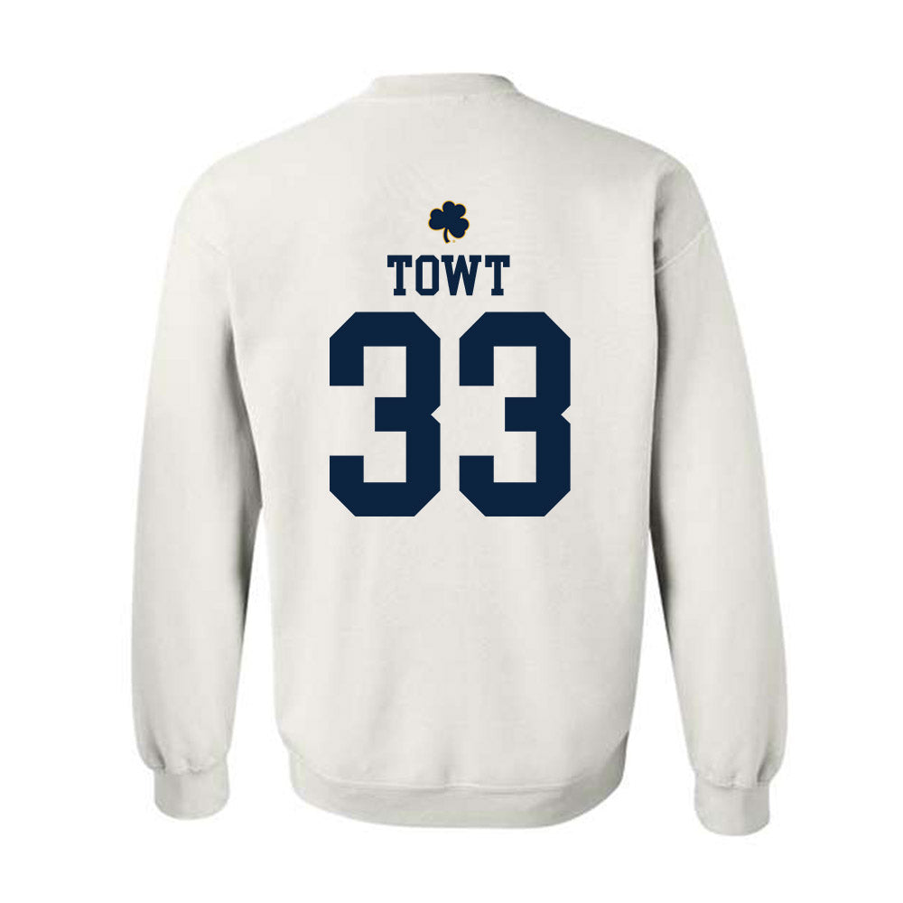 Notre Dame - NCAA Men's Basketball : Carson Towt - Classic Shersey Crewneck Sweatshirt-1