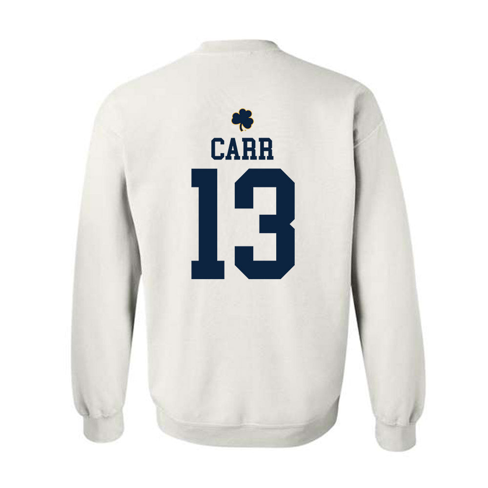 Notre Dame - NCAA Football : CJ Carr - Classic Shersey Crewneck Sweatshirt-1
