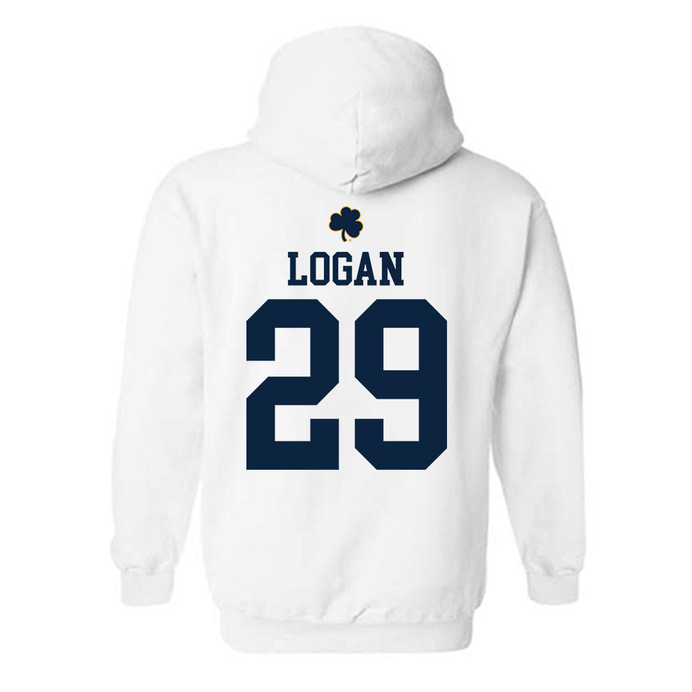 Notre Dame - NCAA Football : Brandon Logan - Classic Shersey Hooded Sweatshirt-1