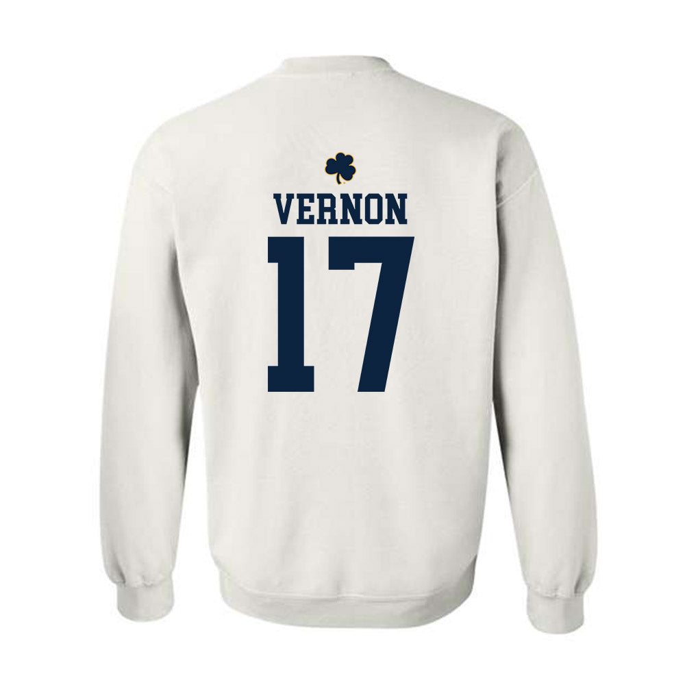 Notre Dame - NCAA Football : Brenan Vernon - Classic Shersey Crewneck Sweatshirt-1