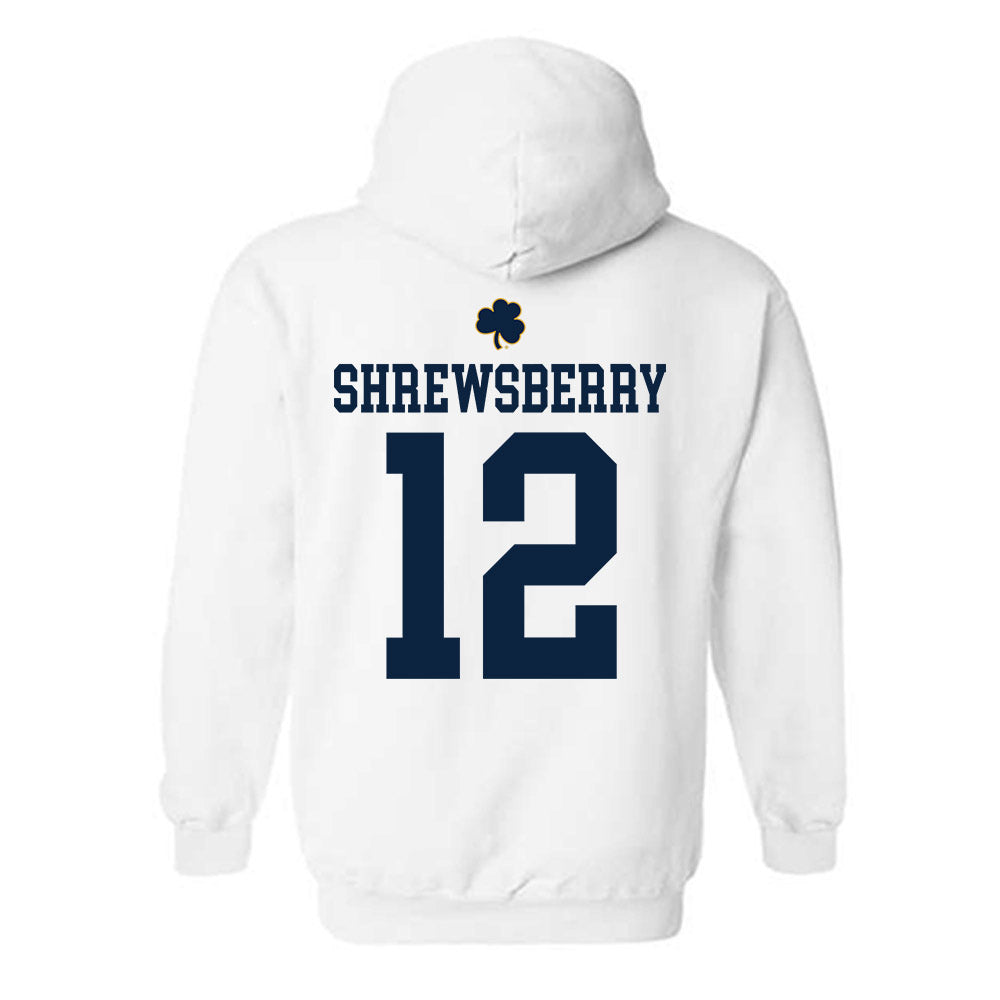 Notre Dame - NCAA Men's Basketball : Nick Shrewsberry - Classic Shersey Hooded Sweatshirt-1