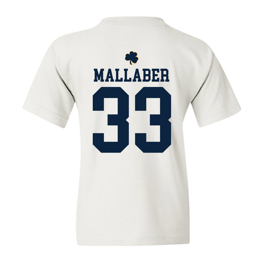Notre Dame - NCAA Women's Lacrosse : Katie Mallaber - Classic Shersey Youth T-Shirt-1