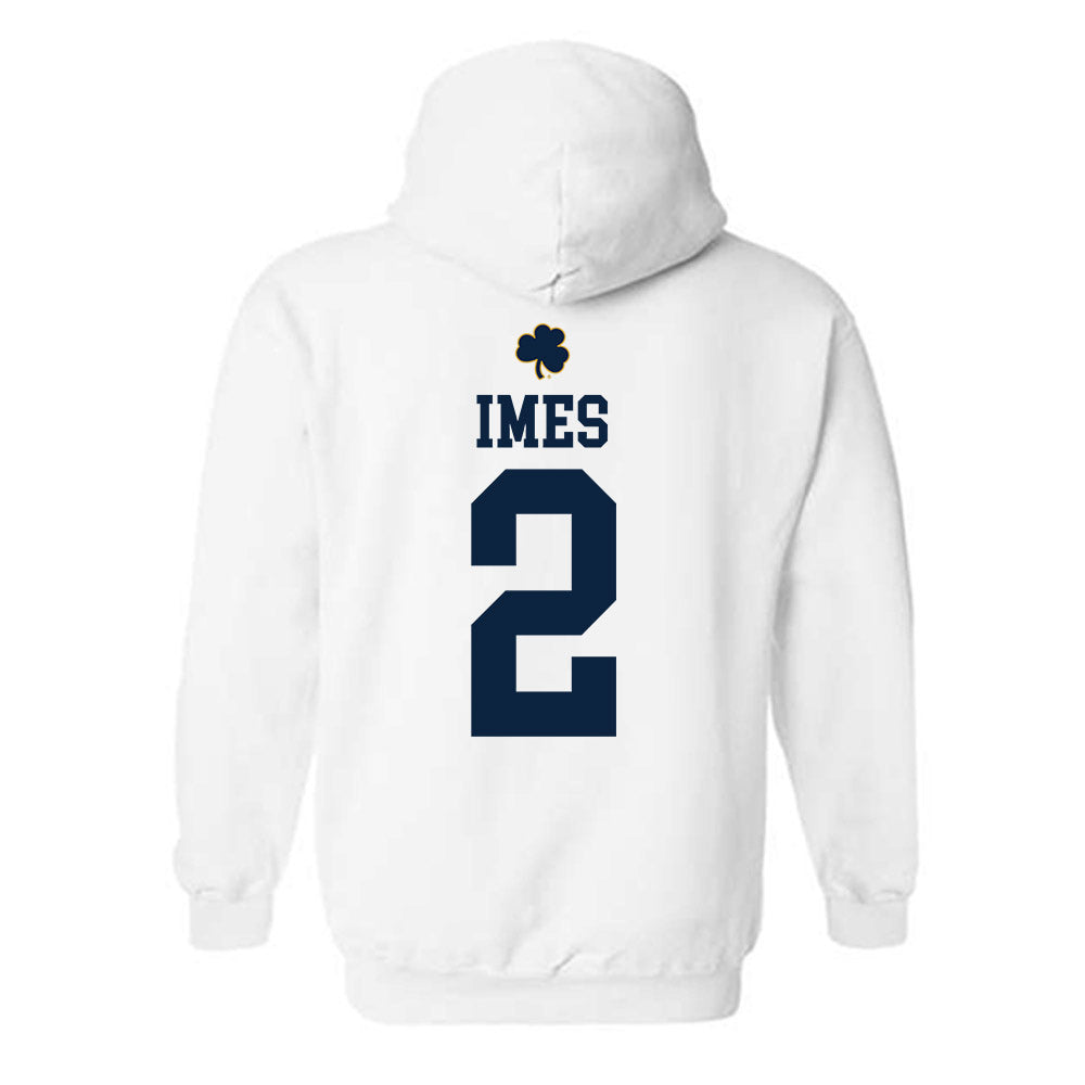Notre Dame - NCAA Men's Basketball : Logan Imes - Classic Shersey Hooded Sweatshirt-1