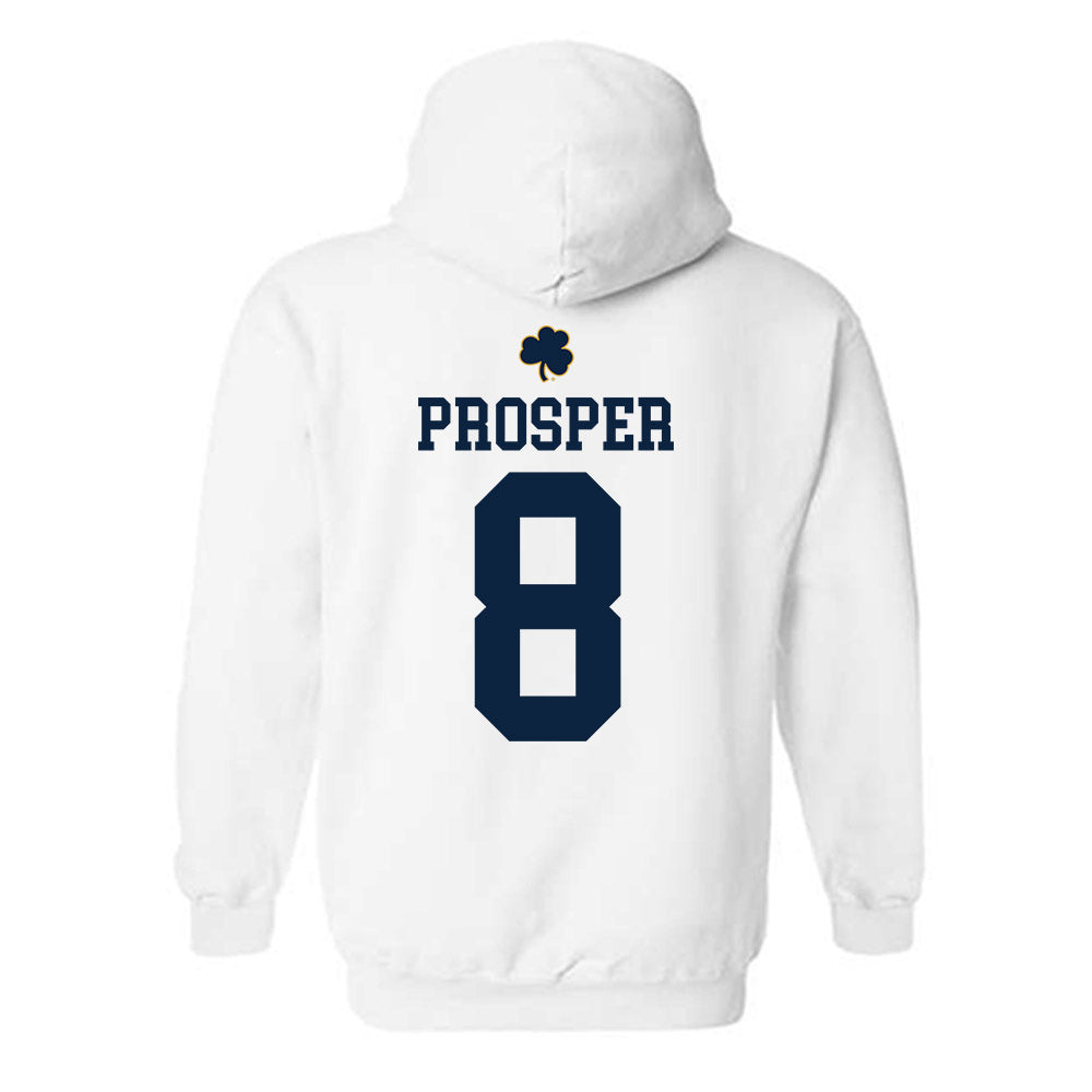 Notre Dame - NCAA Women's Basketball : Cassandre Prosper - Classic Shersey Hooded Sweatshirt-1