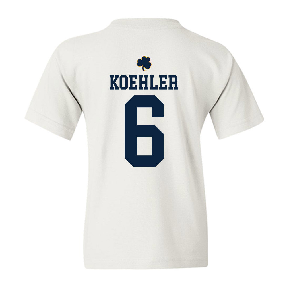 Notre Dame - NCAA Men's Basketball : Brady Koehler - Classic Shersey Youth T-Shirt-1