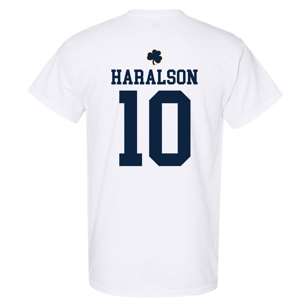 Notre Dame - NCAA Men's Basketball : Jalen Haralson - Classic Shersey T-Shirt-1