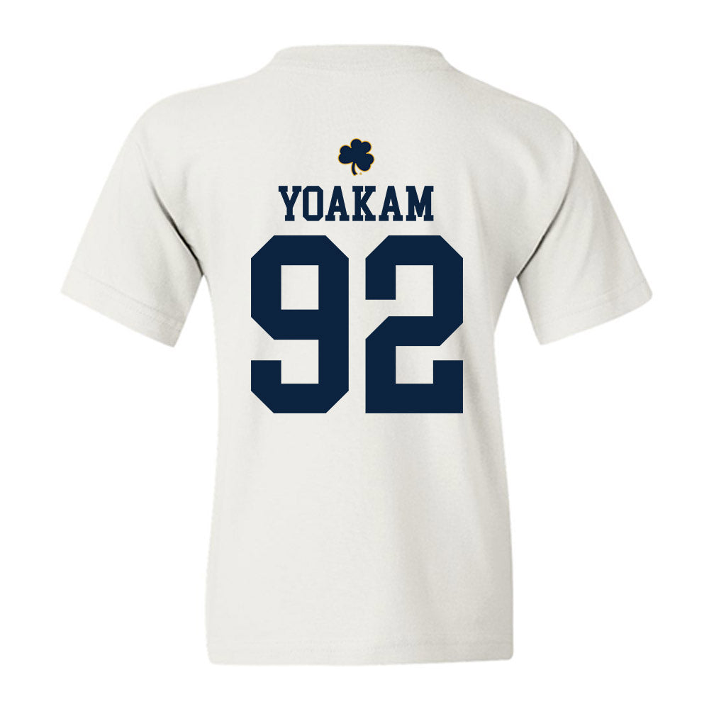 Notre Dame - NCAA Football : Zachary Yoakam - Classic Shersey Youth T-Shirt-1