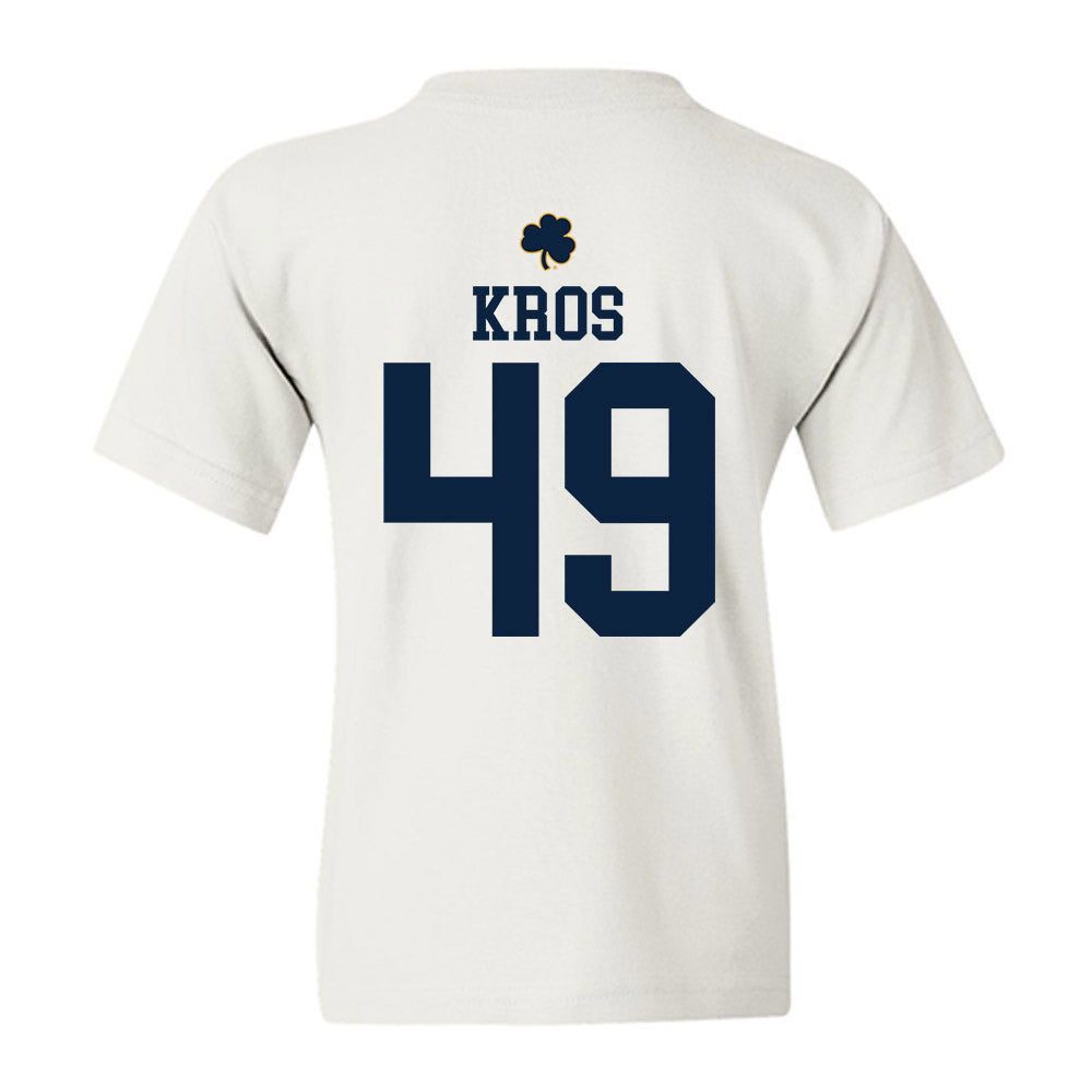 Notre Dame - NCAA Football : Andrew Kros - Classic Shersey Youth T-Shirt-1