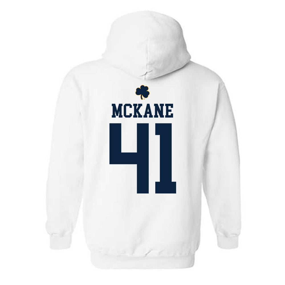 Notre Dame - NCAA Men's Lacrosse : Matt McKane - Classic Shersey Hooded Sweatshirt-1