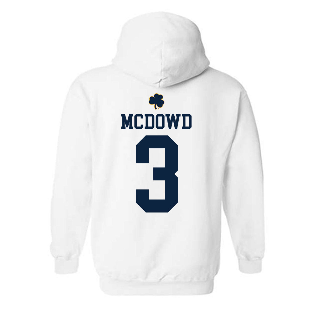 Notre Dame - NCAA Men's Soccer : Sean McDowd - Classic Shersey Hooded Sweatshirt-1