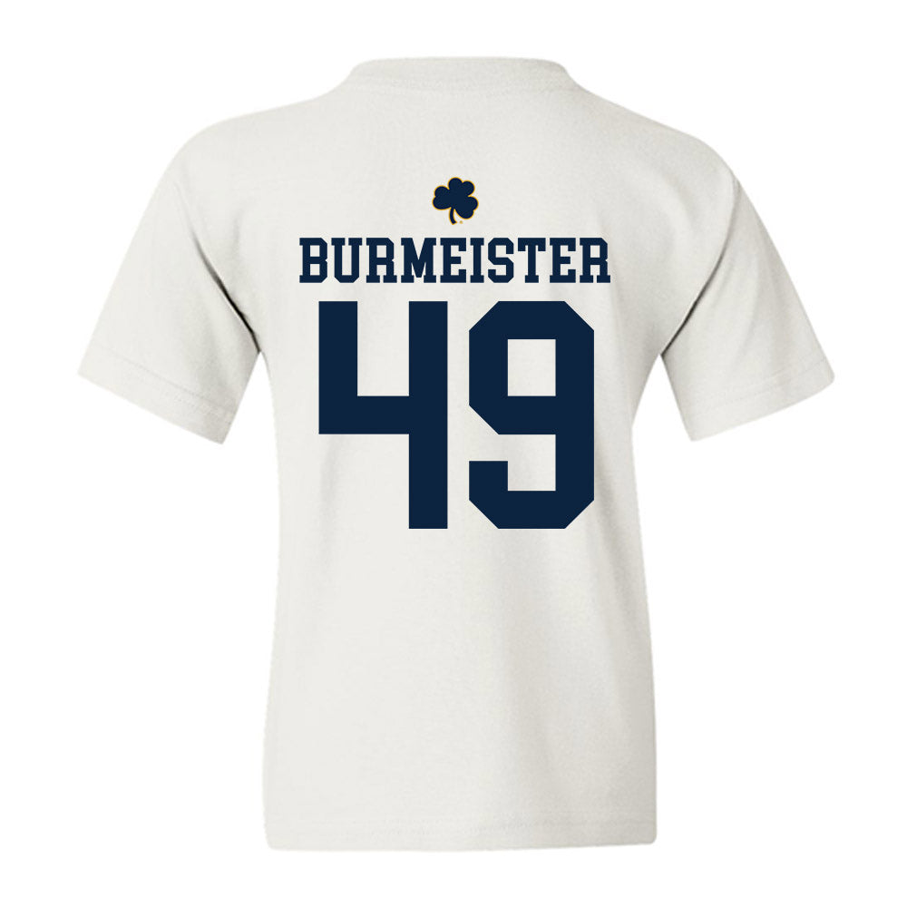 Notre Dame - NCAA Men's Lacrosse : Ben Burmeister - Classic Shersey Youth T-Shirt-1